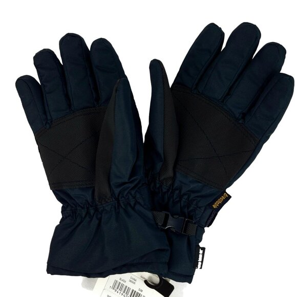 ISOTONER Women's Waterproof Winter Gloves Fleece Lining Black Small Medium New - Picture 3 of 7